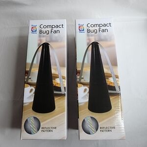 Bug Fans Two New in Boxes Battery Operated Portable Indoor Outdoor Fly Fans